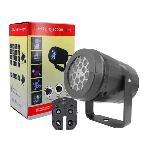 LED Laser Snøfnugg Projektor Lys Hagefest Lys (Europeiske forskrifter)