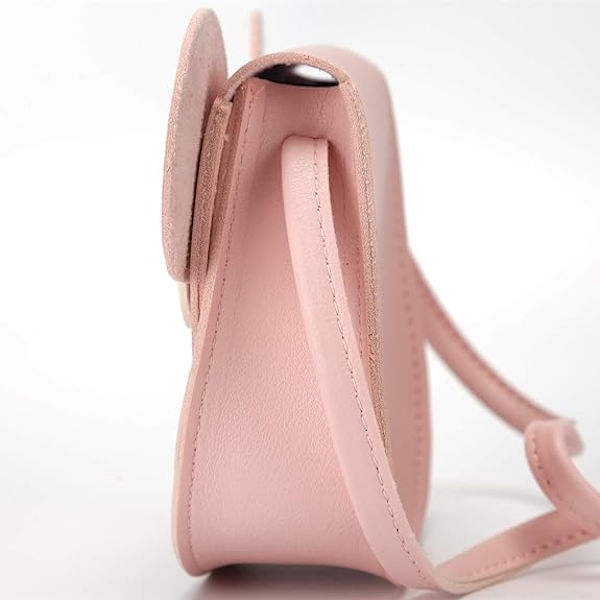 Little Mouse Ear Bow Crossbody-väska, PU-axelhandväska för barn, flickor, små