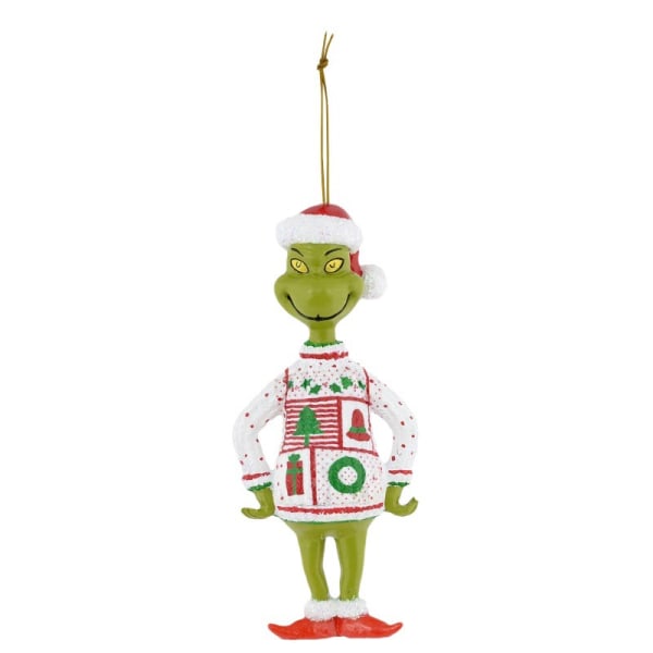 Merry Christmas Grinch Ornament Xmas Tree Hängande Dekoration Figur Hänge Hot，18