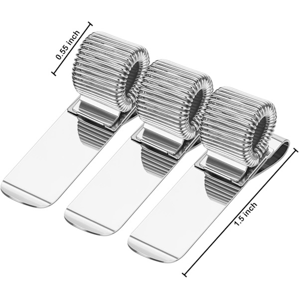 12-pack Manganstål Pennhållare Pen Loop Pen Clip Journal Notebook Pennhållare Stylus Hållare Organizer för bärbar dator och urklipp i hemmet, ficka, av