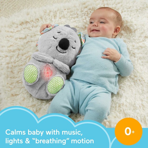 Baby Sound Machine Soothe 'n Snuggle Koala Plush Baby Toy with Rhythmic Motion and Customizable Lights Music & Timers