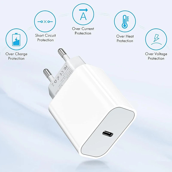 Apple 30W Typ-C to Lightning Snabbladdare För iPhone 14 13 12 11 Pro Max Mini X XS XR Plus Magsafe Trådlös Dragkedja Kabel För Snabb Laddning