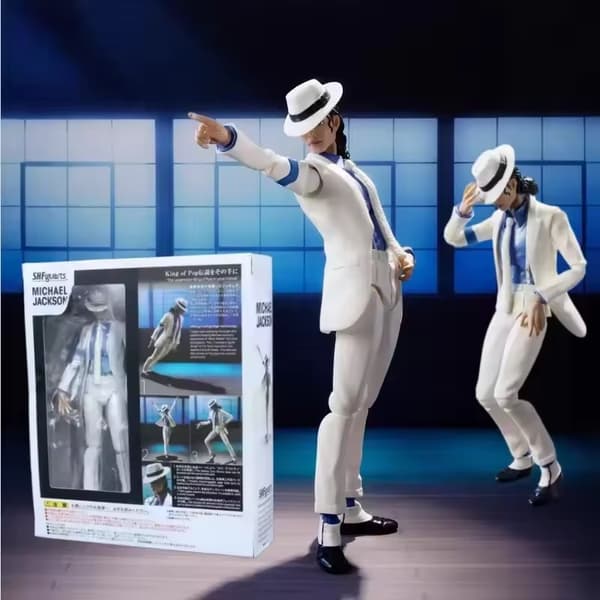 Michael Jackson Smooth Criminal Moonwalk Actionfigur Model Legetøj Michael Jackson MJ Thriller Ledbevægelig Julegave