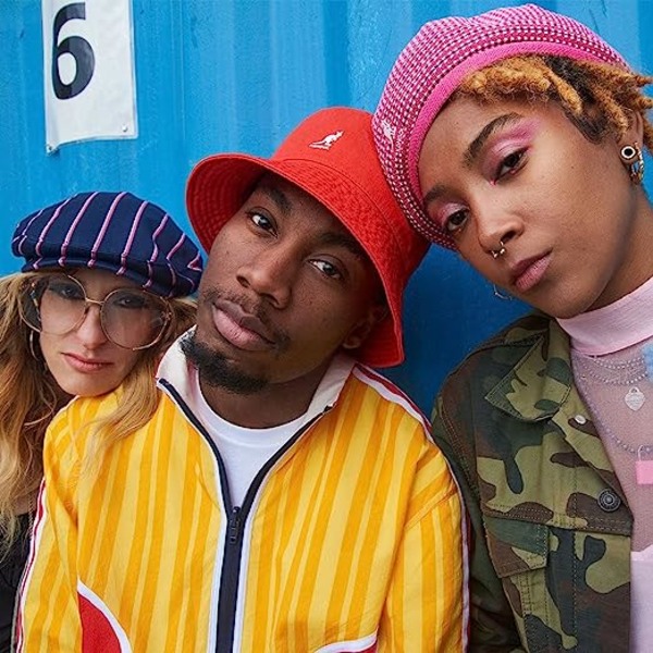 Mode Broderad Bucket Hat Fiskehatt Män Kvinnor，（Känguru-Marinblå）