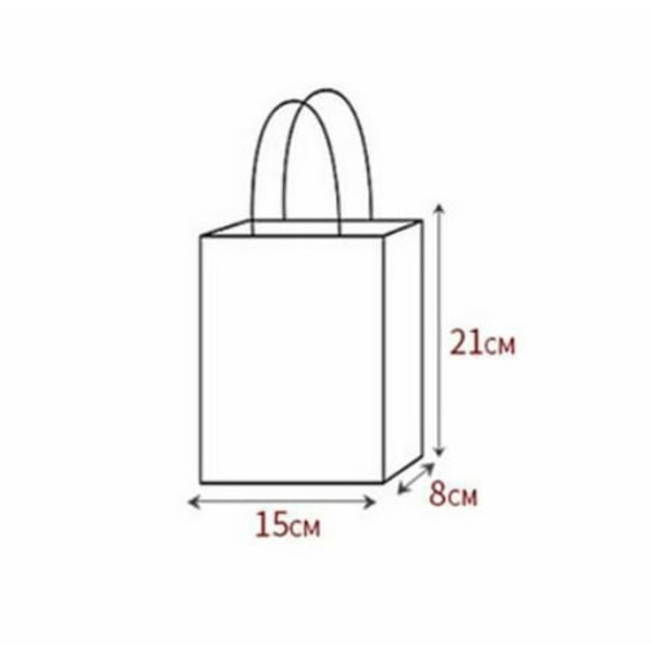 Kraftpapperspåse Take Away Mjölk Te Förpackning Papperspåse Kläder Förpackning Papperspåse Shopping Presentpapperspåse Handväska 20st (15x8x21cm)