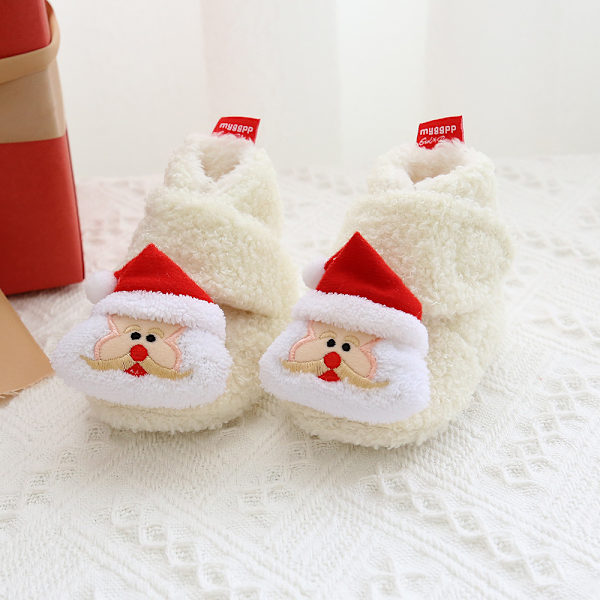 Baby tofflor tjejer pojkar tossor varma baby skor nyfödd spjälsäng skor baby prewalkers (6-12 månader)