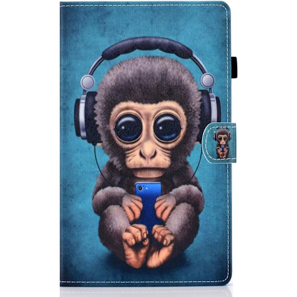 Etui til Samsung Galaxy Tab A7 Lite 8.7 2021 SM-T220/T225 Nettbrett Folio Shell Stativ Etui Beskyttelsesetui med Stativ og Kortspor - Music Monkey