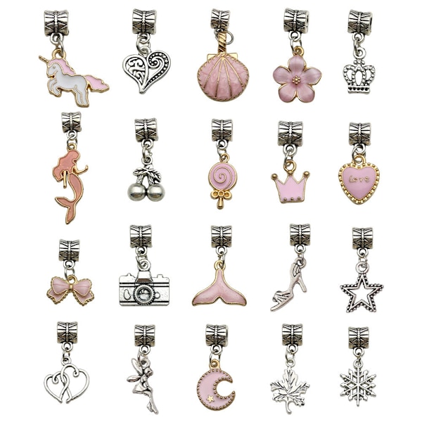 63 stycken rosa presentask set 7 färger barn DIY handgjorda kristallarmband smycken presentarmband för kvinnor