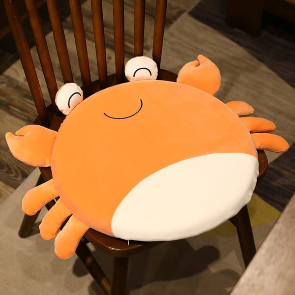 40 cm tecknad djur rund pallkudde, söt design djurvik