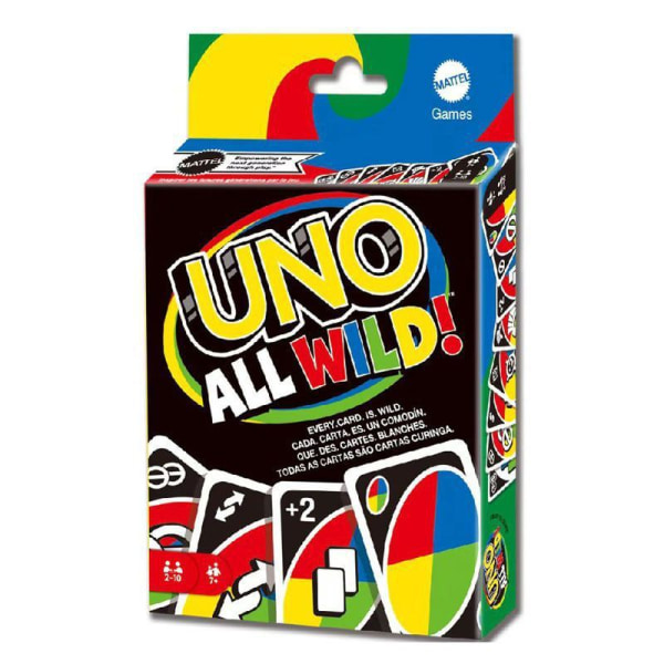 UNO All Wild kortspel，Gåvor för fans från 7 år och uppåt