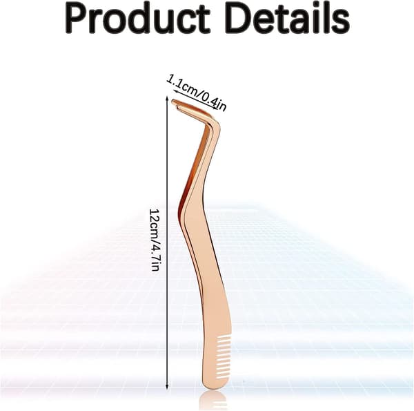 DIY Lash Applicator for 2 in 1, Lash Tweezers, Eyelash Applicator Tool, Lash Tool with Comb, DIY Eyelash Precise Applicator, Lash Tweezer for False Ey