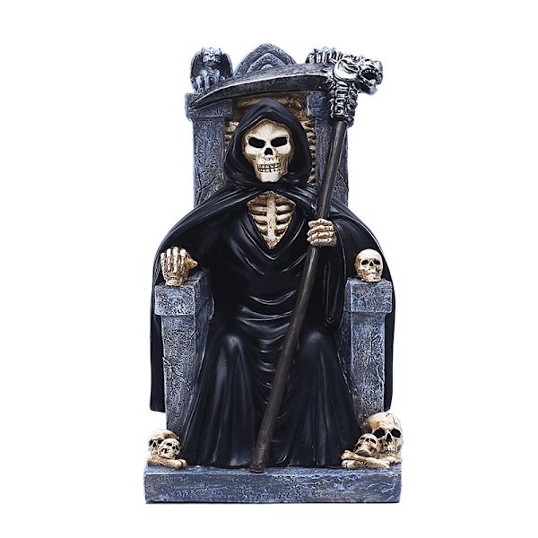 Dødstrofé Ornament Hjemmedekorasjoner Håndverk Ornament Skulpturer Status Dekor Skjelett Trofé Studierom Festival Party(23X12X12CM)