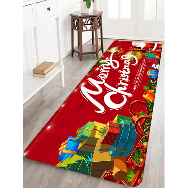 Juldekorationer Mattor God Jul Inomhus Mattor Inredning God Jul Dekorativa juldekorationer Prydnader Festdekor Presenter (G 40x120CM) G