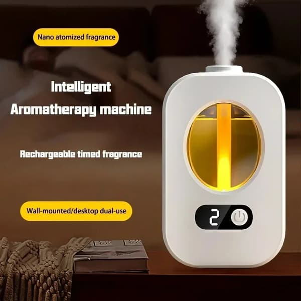 2 stk luftfukter USB aromaterapi skrivebordsdiffuser forstøverinstrument skrivebordsluftfukter dekningsapparat med tidsfunksjon