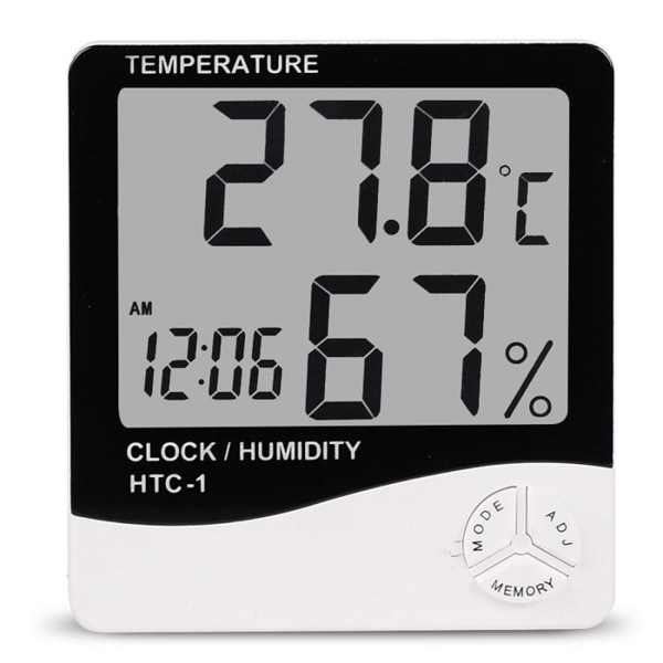 Digital termometer Hygrometer Inomhus väderstation för hem Mini rum termometer temperatur fuktighetsmätare