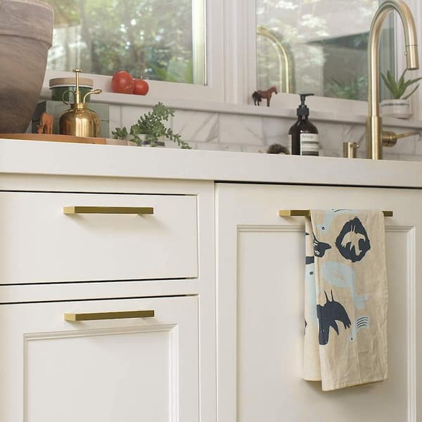 2-pak 2,5 tommer/64 cm skapsknapper Gull skapsknapper, gullknapper