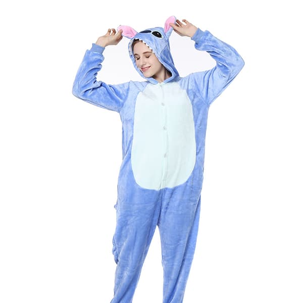Flanell Overall Pyjamas Vuxen Pyjamas (Storlek S)