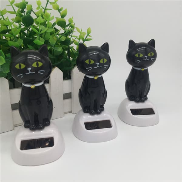 Solcellsdriven Bobble Head Leksak - Bil Dekoration - Dansande Djurform