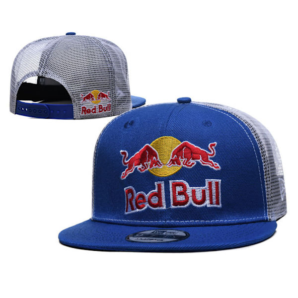 Red Bull Flat Rim Racing Cap Utomhussport Solskydd Cap Herr och Dam Allmän Lokomotiv Cap blå