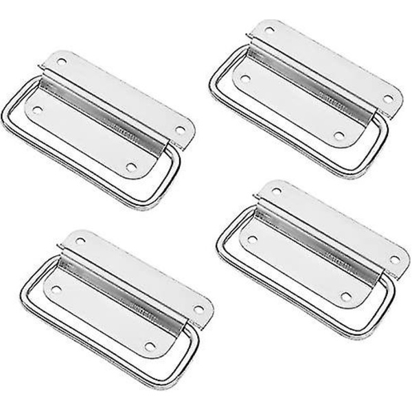 Fällbart handtag resväska handtag, hårdvara box handtag silver handtag verktygslåda dörrhandtag, vikbar box handtag
