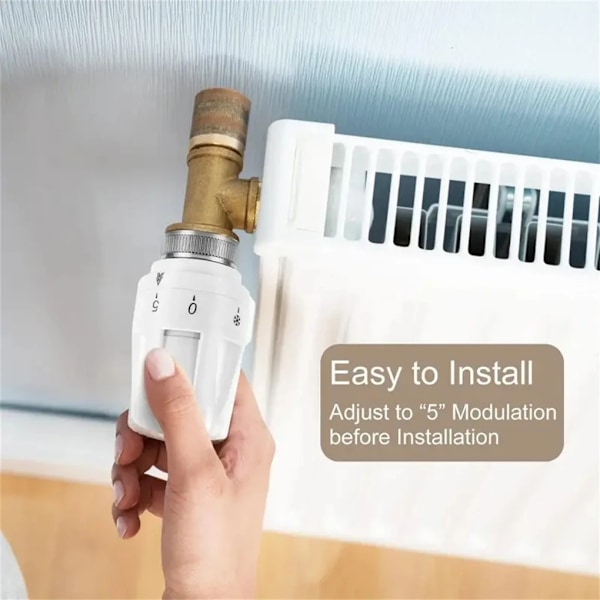 3X Termostathode TRV Radiator Termostatisk varmer Kontrollhode
