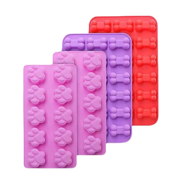 10 Hundeben Katteklo Silikonkakeform Kakeform DIY Sjokolade