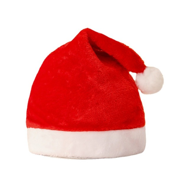 Chapeau de Noël bonnet court en peluche adulte enfants court cadeau de peluche haut de gamme fête fête decorations de Noël