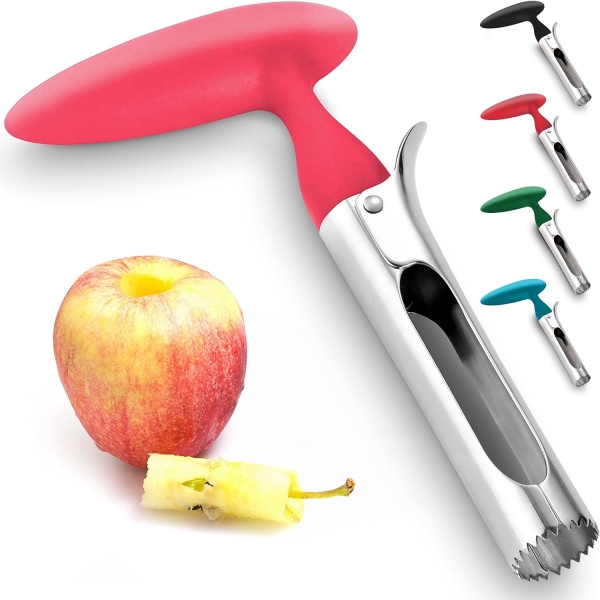 Premium Apple Corer - lättanvänd hållbar äppelkärnborttagare för päron, paprika, Fuji, Honeycrisp, Gala och Pink Lady äpplen - rostfritt stål B