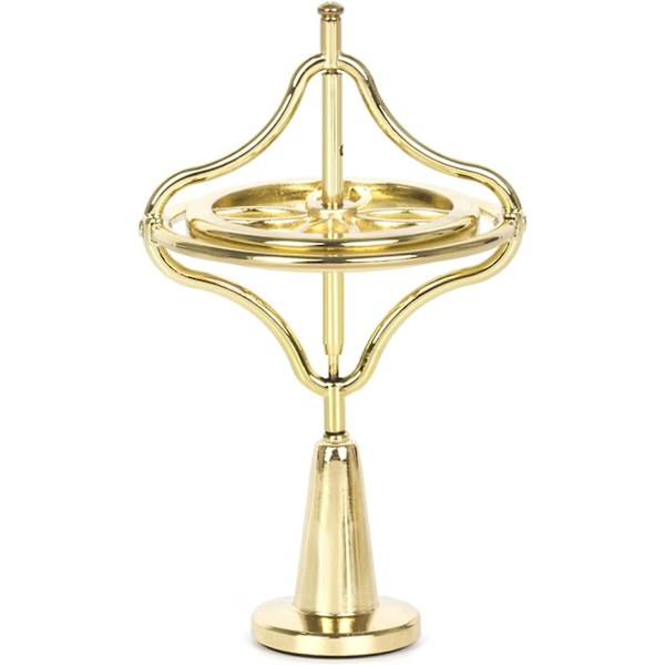 Metall Mekaniskt Gyroskop Fingertop Decompression Gyroscope Creative Balanced Gyroscope, Guld