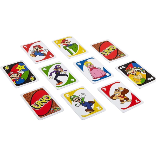 UNO Super Mario-kortspel, lämpligt för 2-10 spelare super mario bros