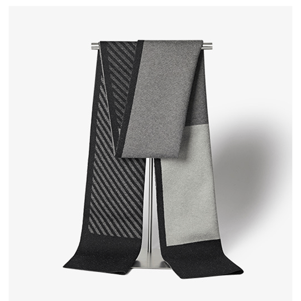 Ullscarf herr höst och vinter förtjockning och varm all-match