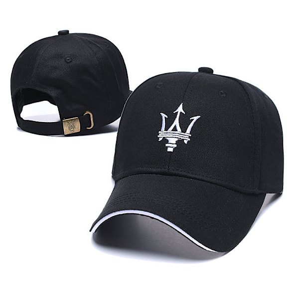 Hatt bil cap cap cap för män och kvinnor utomhussolhatt spetsad cap 4S shop cap (svart)