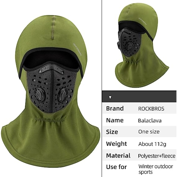 Skidmask balaclava vintermask herr balaclava kallt väder varmt m