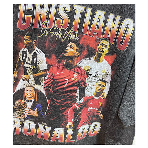 T-shirt REA Ronaldo Portugal & United sports tröja vit M