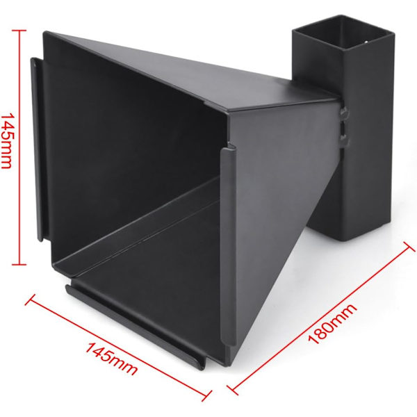 14 X 14cm Målskiveholder + 100 Målskiver Luftgevær Pelletfælde Airsoft Riffel Sort Tragt