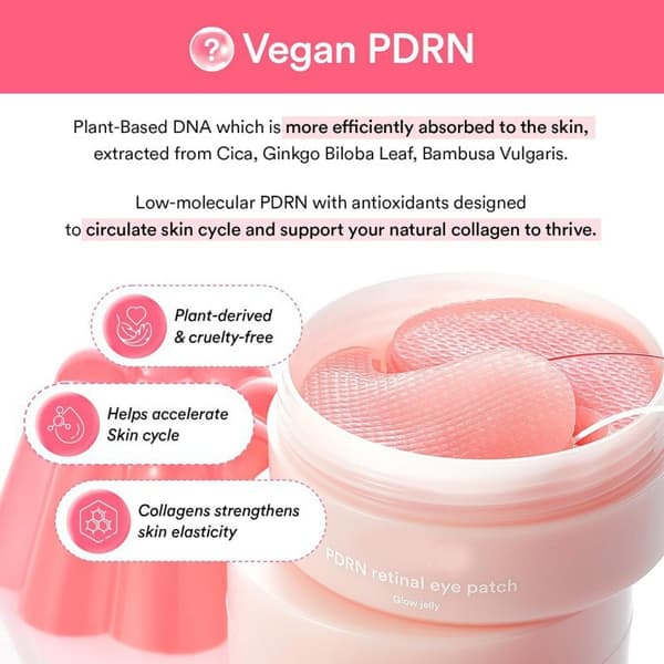 PDRN retinal øyelapp Glow jelly