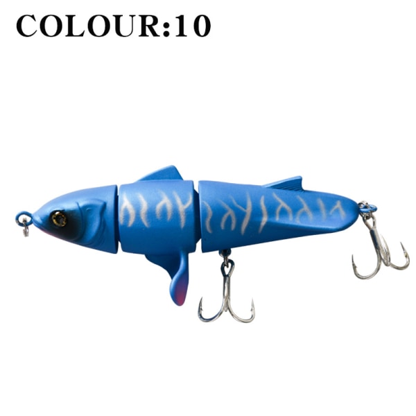 Tracteur de surface à trois sections à hélice leurre dur 11cm/24g crayon flottant en plastique luya bionic leurres (5 stycken)