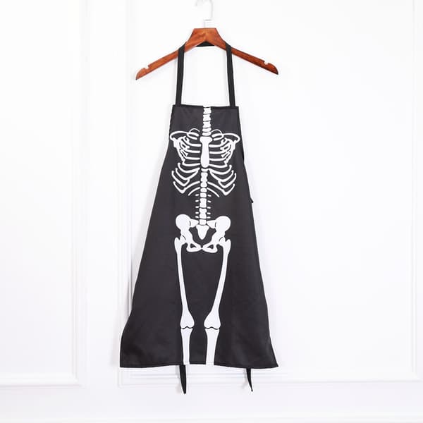 Halloween Basics -keittiötarvikesetti, essu, luuranko, 1 kpl