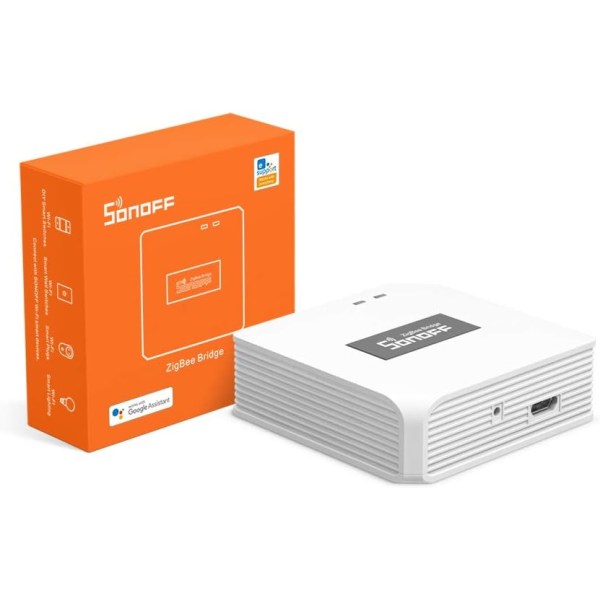 SONOFF Zigbee Hub, Älykäs Zigbee-yhdyskäytäväsilta, Yhdistä älykkäät WiFi- ja Zigbee-laitteesi langattomasti, Yhteensopiva SONOFF Zigbee -laitteiden kanssa