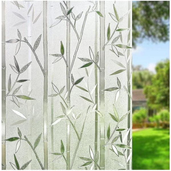 Statisk fönsterfilm 3d frostat glasfilm, sekretessfilm frostat glas 45*200 cm