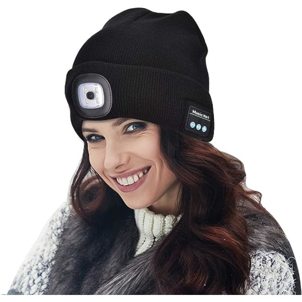 Unisex Bluetooth Beanie Hat Light Trådlösa hörlurar Presenter för män pappa