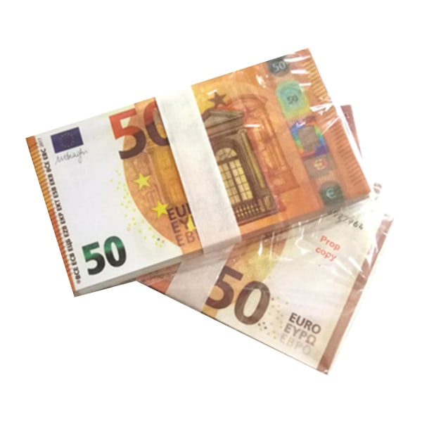 60 ark Magic rekvisita simulering eurovaluta leksakssedlar filma rekvisita bar nattklubb (50 euro)