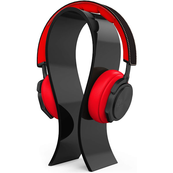 Akryl Hovedtelefonholder Gaming Headset Holder/Hænger, Ekstra Tyk - Sort