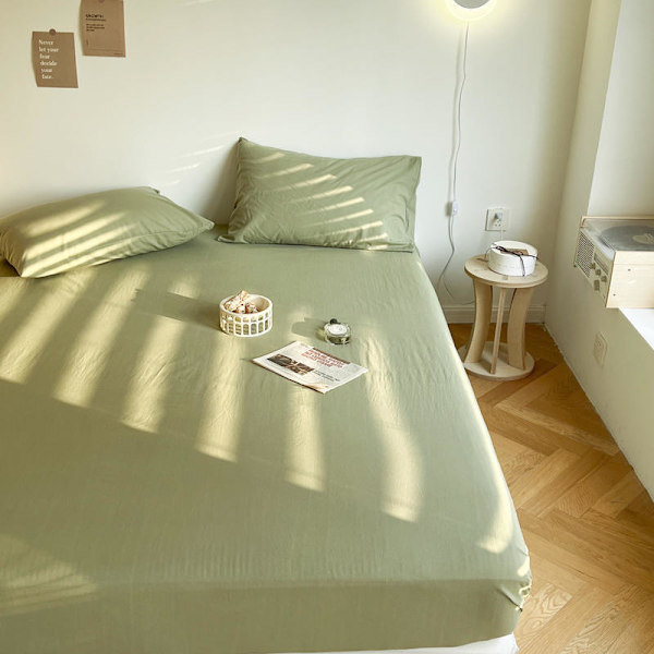 Japansk-stil Rent Bomulls Sengsett Vasket Bomull Ensfarget Si