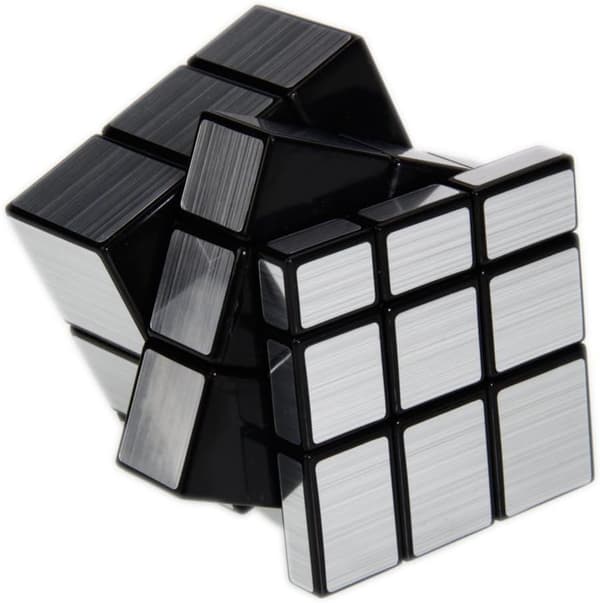 3x3x3 magisk spegelkub magisk hastighetskub silver 3D barn pu