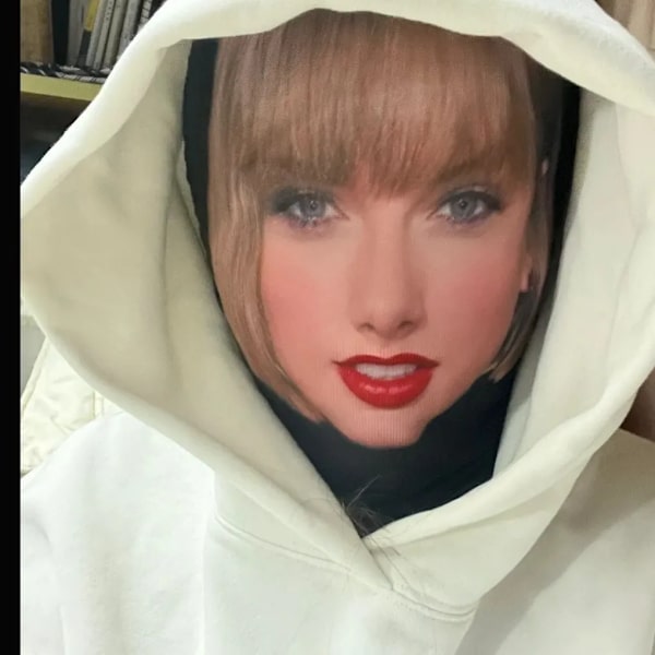 Taylor Swift Cosplay Maske med 3D-print, Menneskeansigt Cosplay Halloween Parodi Party Crossdressing Hovedbeklædning A