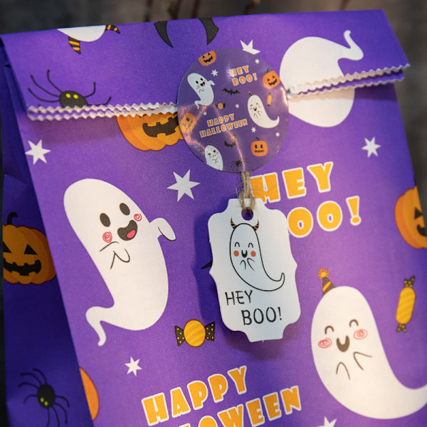 Halloween-lappu Kurpitsa Aave Kissa Lappukortti Halloween Karkkipussin Koristelappusetti