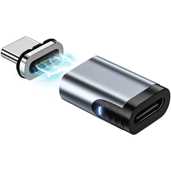 Magnetisk USB C-adapter 24-stifts typ C-kontakt 100W PD Snabbladdning 10Gb/s Dataöverföring USB3.1