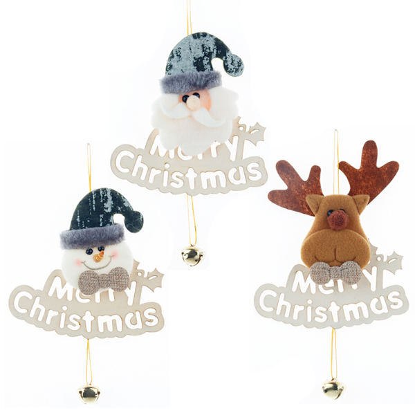 3 st lettres de Noël pendentifs en bois étiquettes joyeux Noël cartes dessinées pendentifs dekorationer dekorationer scener arrangemang