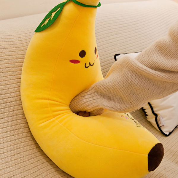 35 cm plysch banankudde, gosedjursleksak Banan Kreativ fruktdocka Lång mjuk kudde Söt sovkram Docka Kudde Present